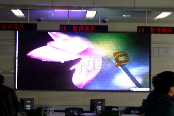 浙江杭州市中国移动通信营业厅LED室内 P2.5全彩屏